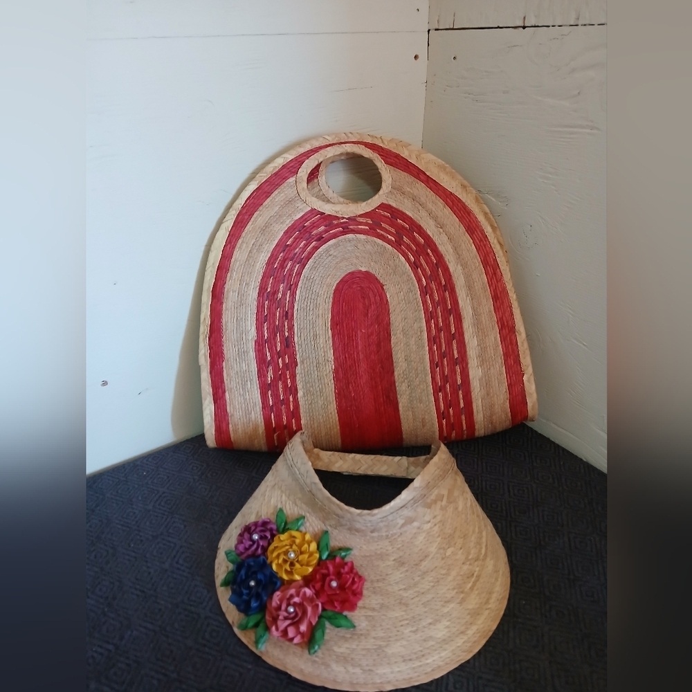 Colorful Straw Handbags ( Bag C )